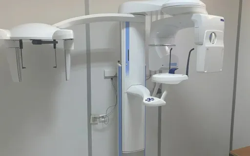 Dental X-ray machine at the clinic.